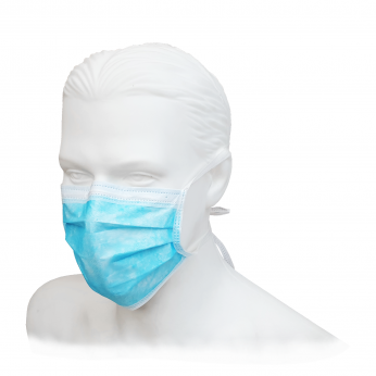 Medical mask disposable with ties