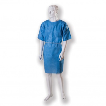 patient's gown, tied up non-woven, non-sterile