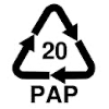 Recycling symbol: Corrugated cardboard