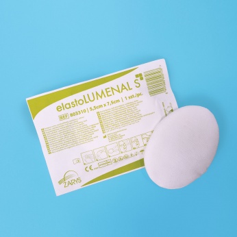 elastoLUMENAL S eye pad, superabsorbent, multi-layer, sterile